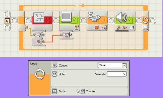 Ejemplos del Icono Ciclo de LEGO Mindstorm NXT